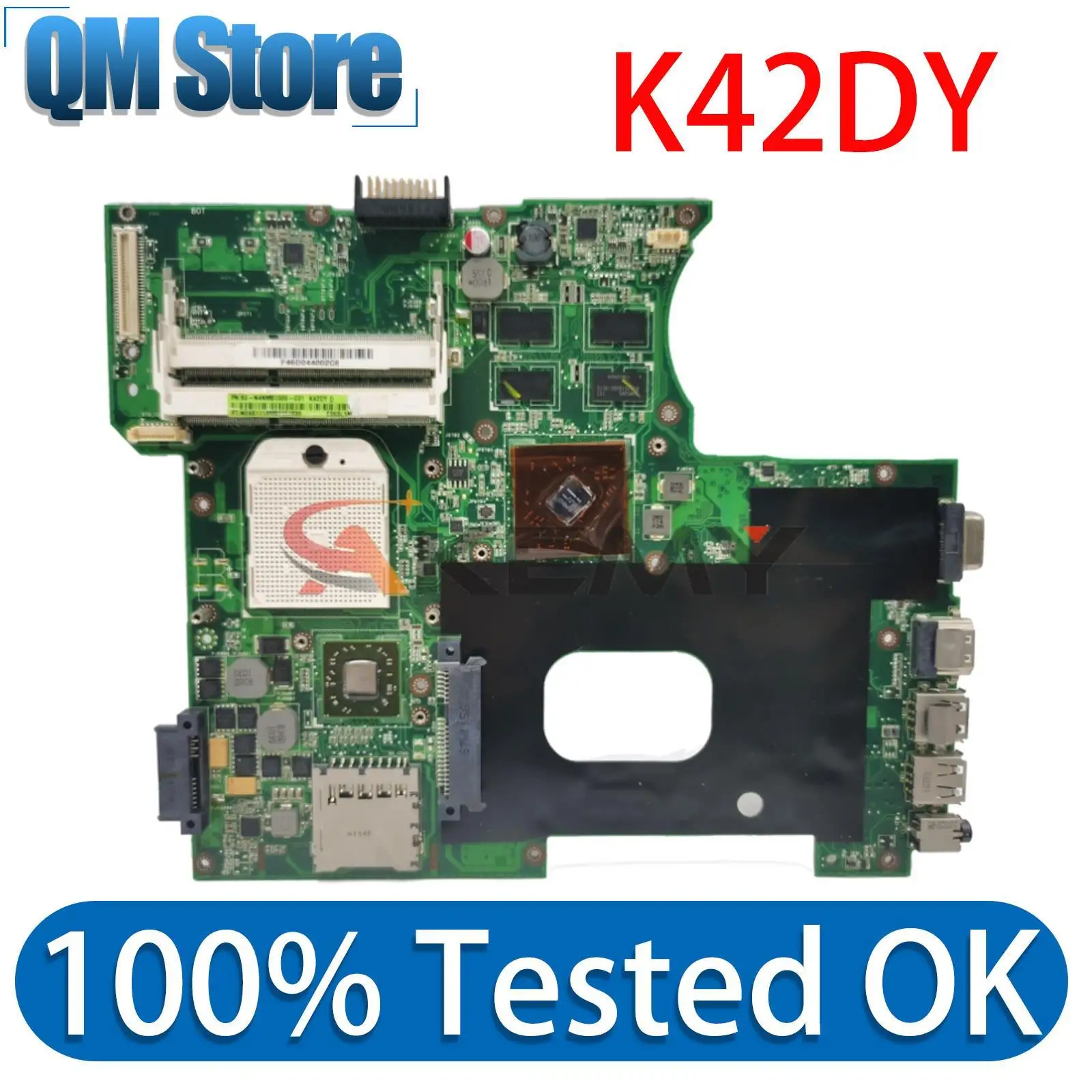 

Notebook K42DY Mainboard For ASUS K42DR K42D X42DY X42D Laptop Motherboard SOCKET S1 AMD Video REV:1.1 MAIN BOARD TEST OK