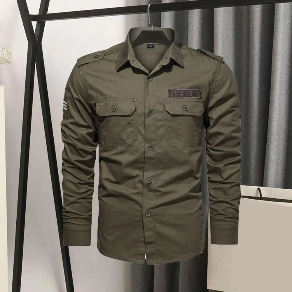 

2023 Cargo Shirt Men Long Sleeve Casual Cotton Shirts High Quality Camisa Militar Overshirt Brand Clothing Black Blouses 6XL