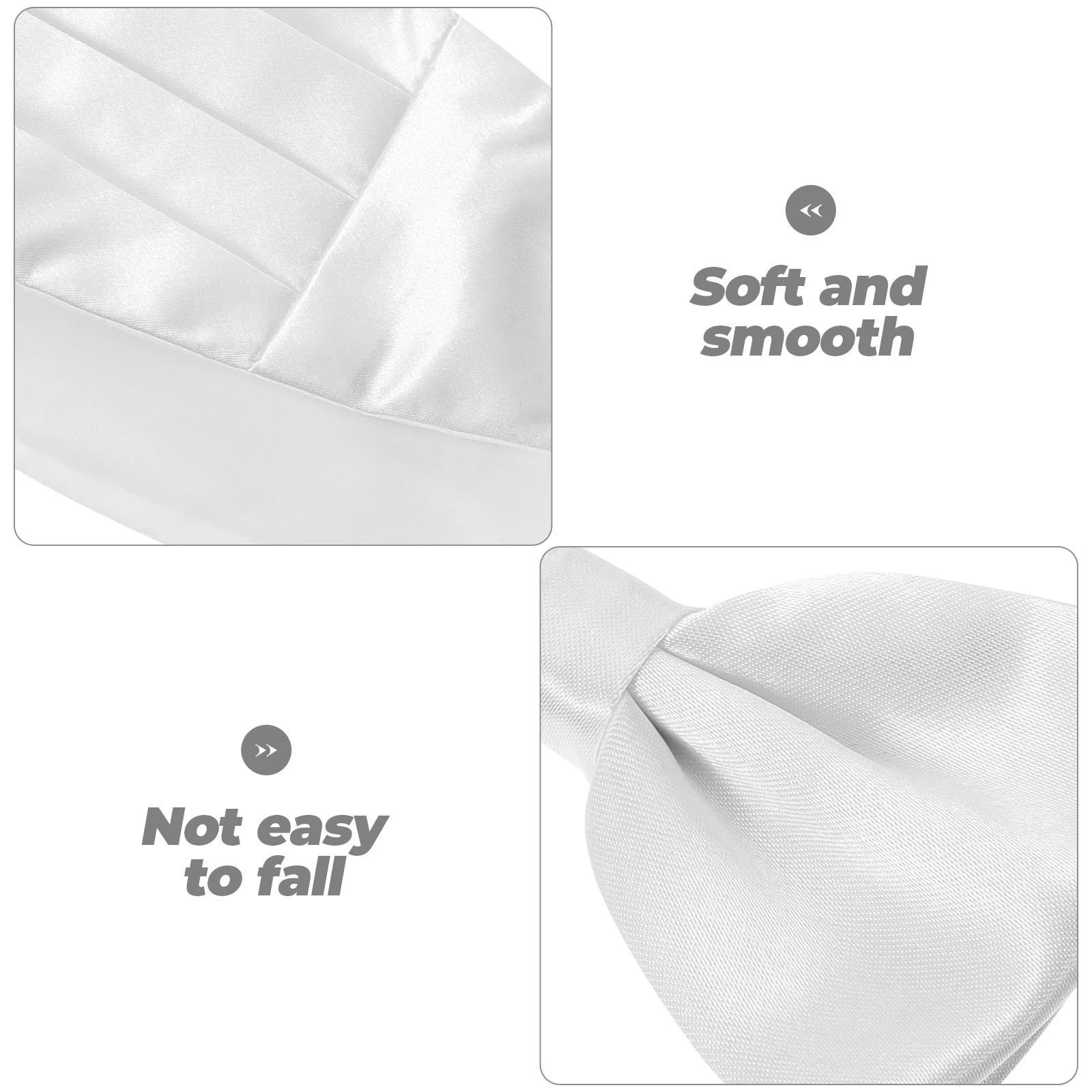 

1 set 1 Set Men'S Satin Cummerbund Bow Tie Handkerchief Set Wedding Party Tuxedo Accessories Formal Wear Outfit Kit For