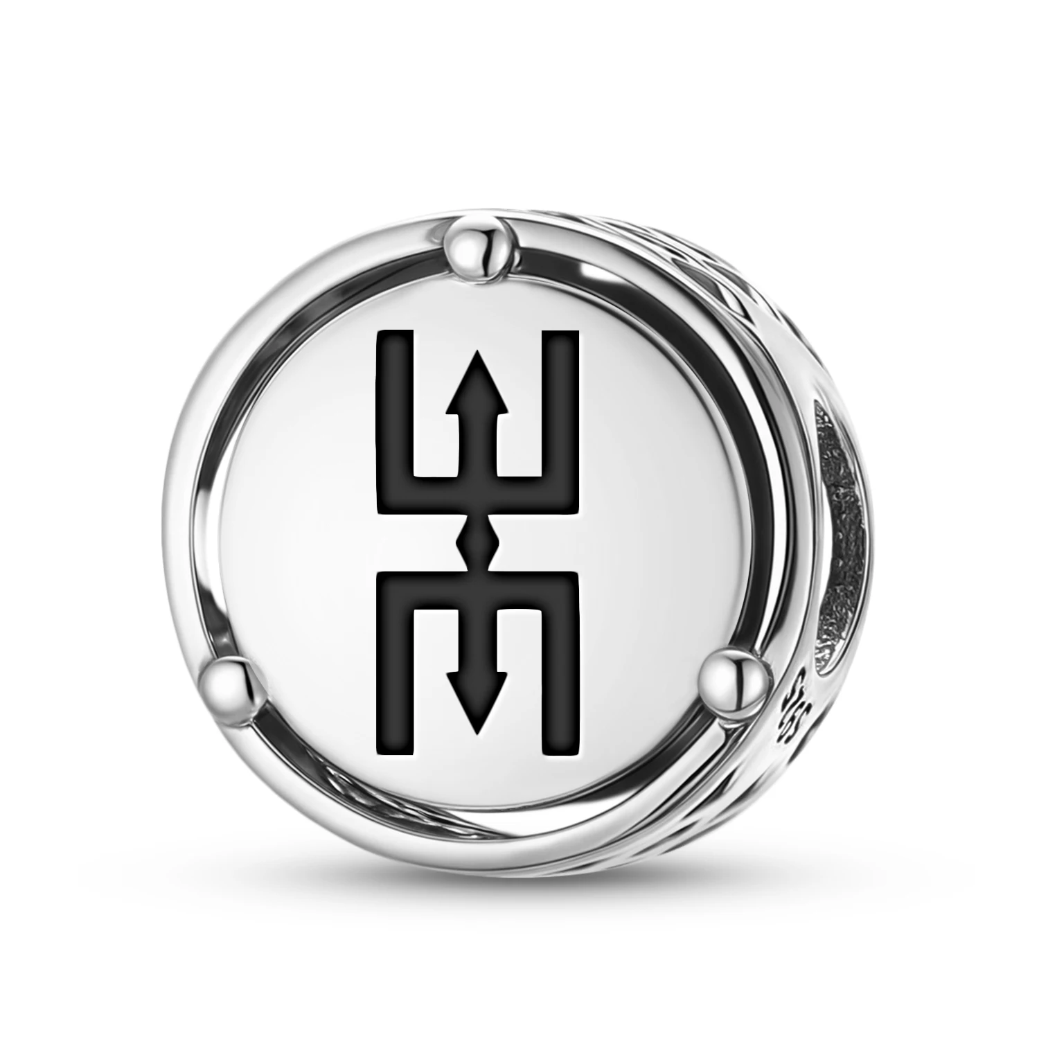 

Adinkra Nteasee 925 Sterling Silver Symbol Charm Fit Original Bracelet Diy Jewelry Accessories Family Bead