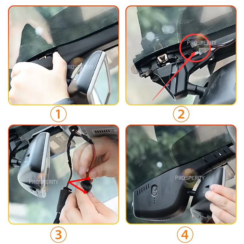 Car DVR For Volkswagen Polo tiguan golf 7 8 Jetta vs5 sharan taos transporter t6 CC SEAT ATECA 2017-2023 Plug and play Dash Cam