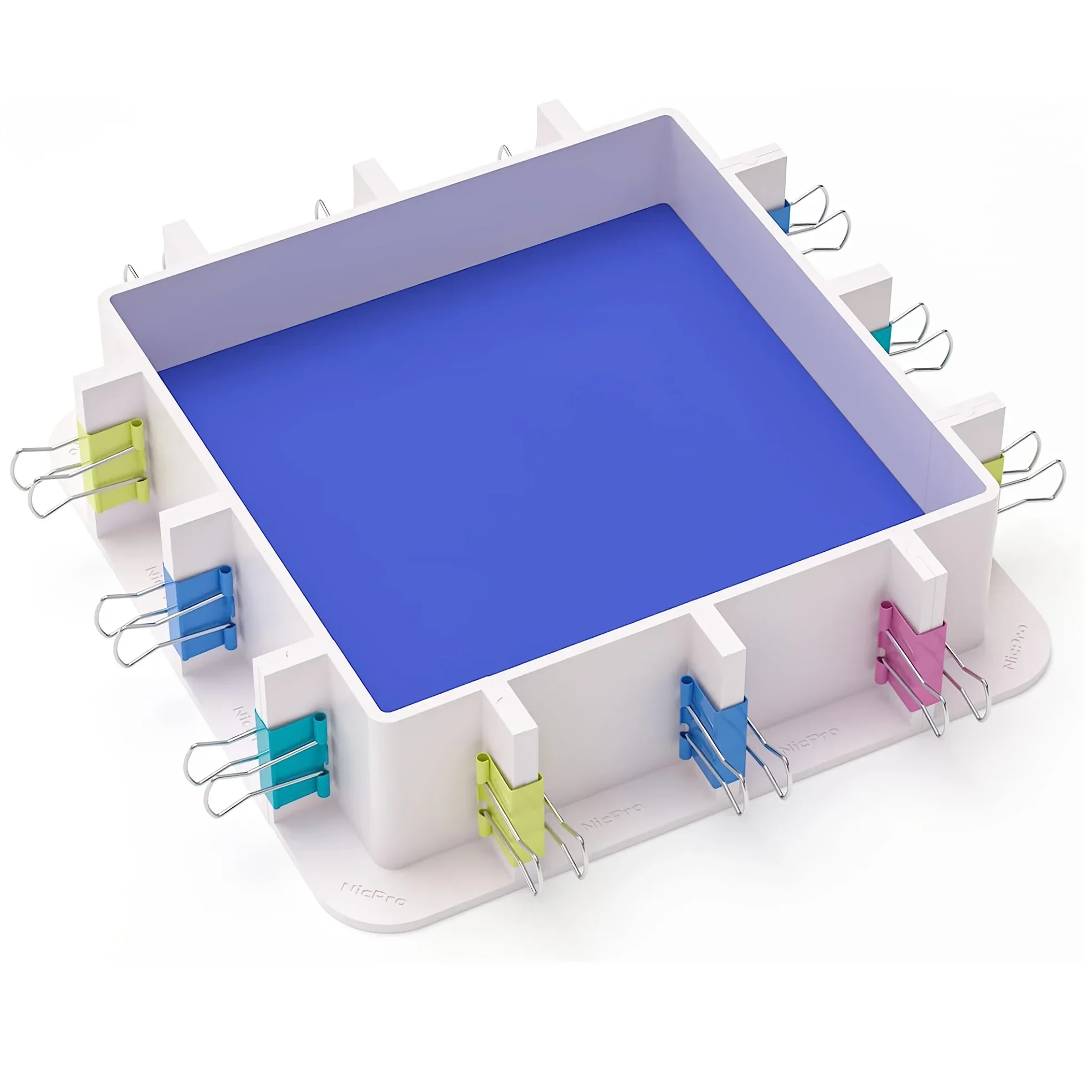 [Support de moule réglable] Support de moule réglable réutilisable - pour la fabrication de moules, kit de moules en résine, moules à savon, moules à bougies avec pinces de fixation, outils de fabrication de bijoux