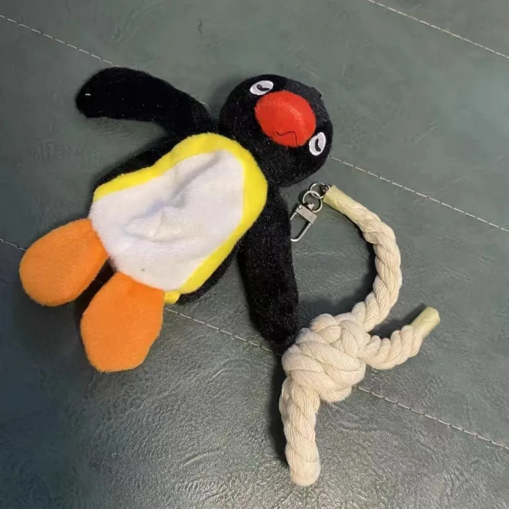 Funny Penguin Doll Keychain Cartoon Penguin Plush Toy Pendant Kawaii Women Bag Accessories Creative Stuffed Animal Doll Keychain