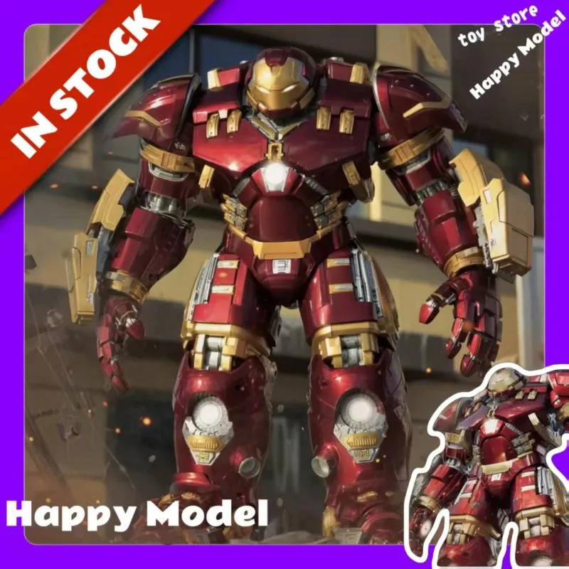 in-stock-marvel-iron-man-hulkbuster-mecha-2653-particles-luminous-edition-avengers-plastic-assembly-model-boy-toy-festival-gift