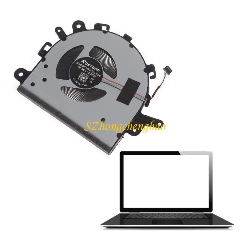 

for IdeaPad 15 Laptop CPU Cooling Fan 5V 0.5A Notebook CPU Radiator 601D