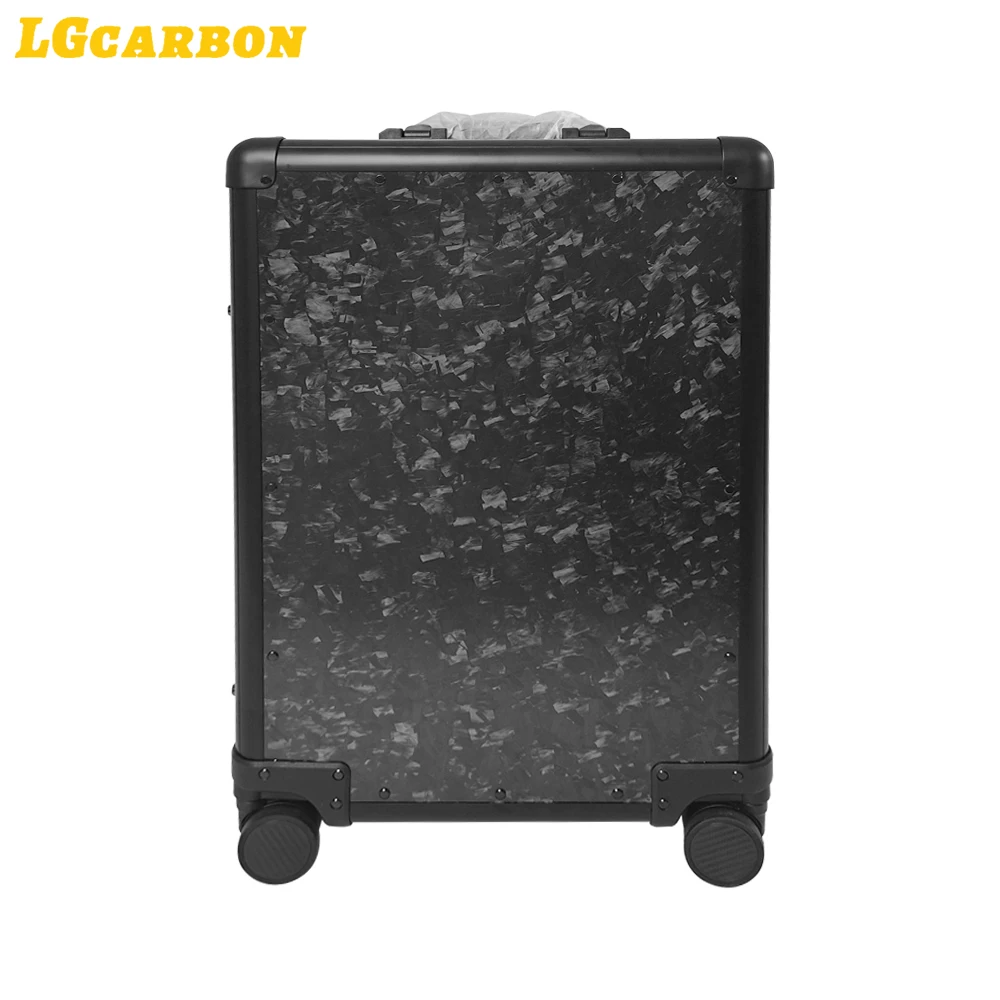 LGcarbon High-End Carbon Fiber Spinner Suitcase Aluminum Frame Trolley Case Cabin Business Luggage With Wheels