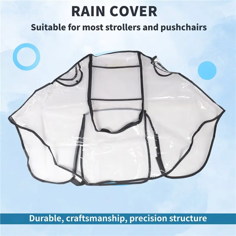 B05C-Stroller Rain Cover Universal, Baby Travel Weather Shield, Windproof Waterproof, Protect From Dust Snow