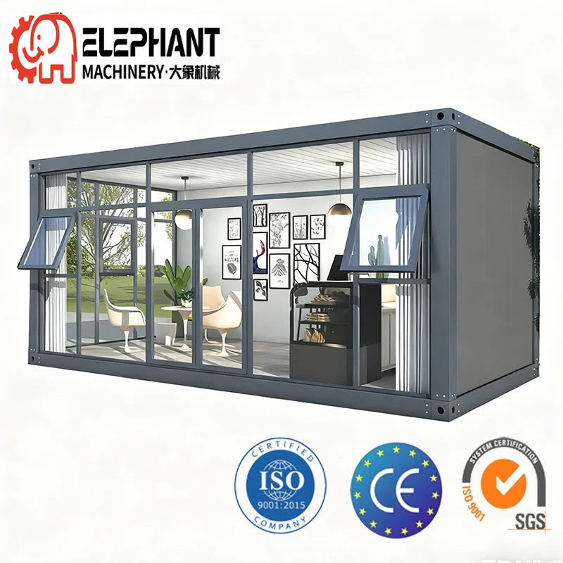 DX House Prefab Detachable Container House 2 Floor Modular Design Breathable Sandwich Panel Steel Kitchen Relief Hotel School