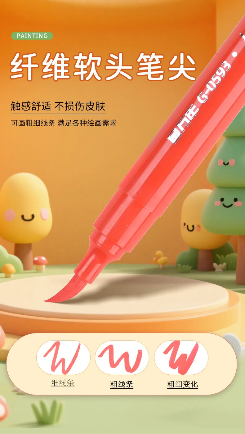 8 Stück abwaschbare Körpermarker für Haut- und Gesichtsbemalung, ungiftige, wasserbasierte Tattoo-Zeichenstifte für Kinder, Party, Cosplay, Make-up-Kunst – Detail 4