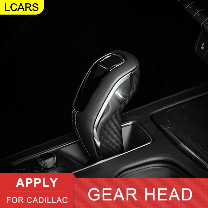 

LCARS - Carbon Fiber Gear Head Back Sticker, Suitable for Cadillac CT6 XT4 2018-2020, Premium Car Interior Supplies