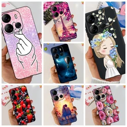 For Tecno Pop 7 Pro Painted Bumper Camera Protection Soft TPU Phone Case on Tecno Pop 7Pro POP7PRO Silicon Cover Fundas Shells