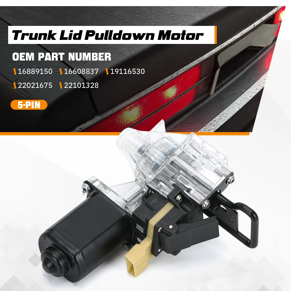 5-Pin Trunk Lid Pulldown Motor For Buick Electra Reatta Riviera 86-96 For Cadillac Eldorado 86-02 16889150/ 16608837