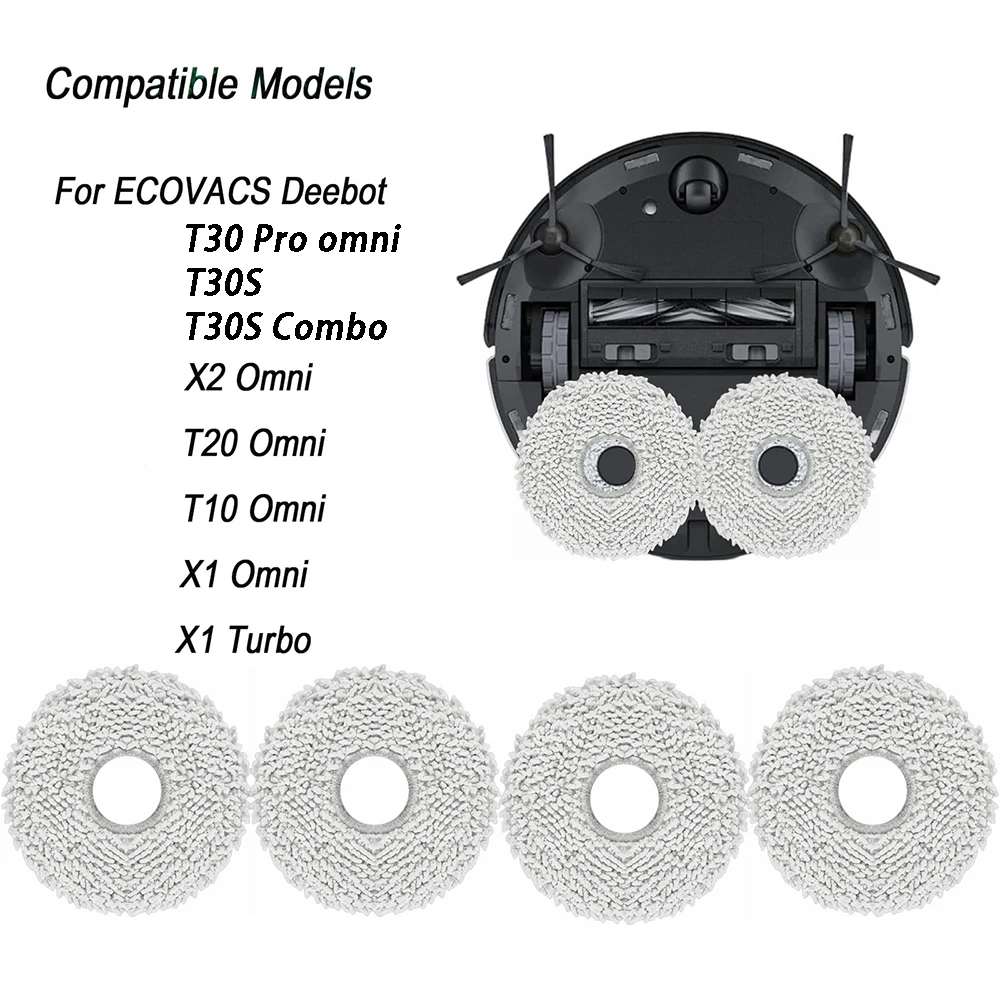 Nakładki do mopa do Ecovacs T30S Combo\\T30S\\T30 Pro omni\\T20\\T10\\X1 omni część materiały eksploatacyjne ściereczka do mopa akcesoria do odkurzacza