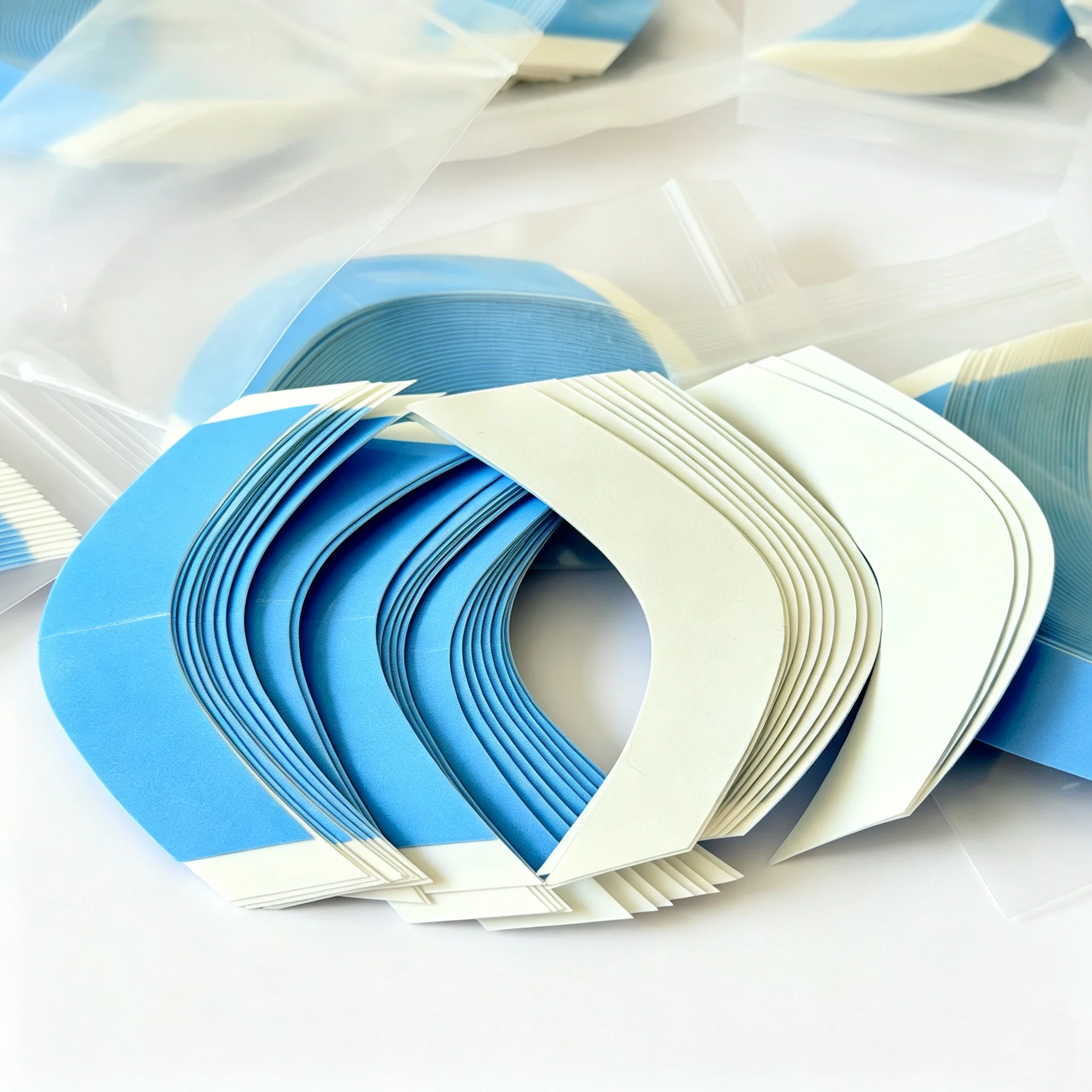 36Pcs/Lot  C shape Super Strong Hair Wig Tape Double Adhesive Extension Tape Strips Waterproof For Toupee/Lace Wigs Film C Shap
