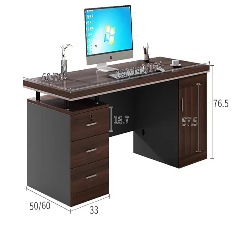 Writing Table Executive Office Desk Furniture Room Desks Study Minimalist Modern Reading Computer Automatic Gaming Offices Work