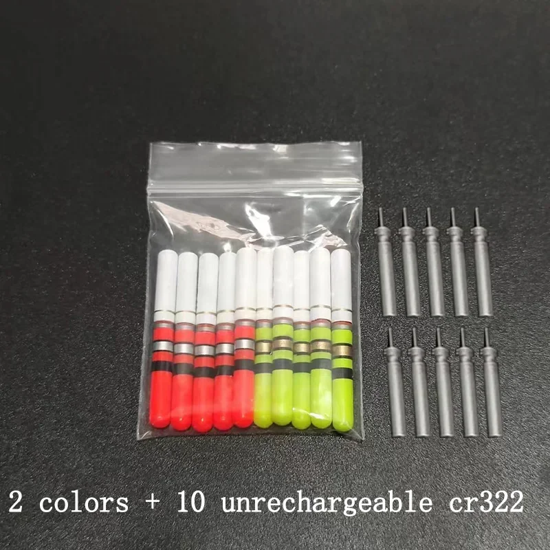 10 stücke Licht Sticks Grün/Rot Arbeit mit CR322 Batterie LED Lampe Leucht Nacht Angelgerät Zubehör J553