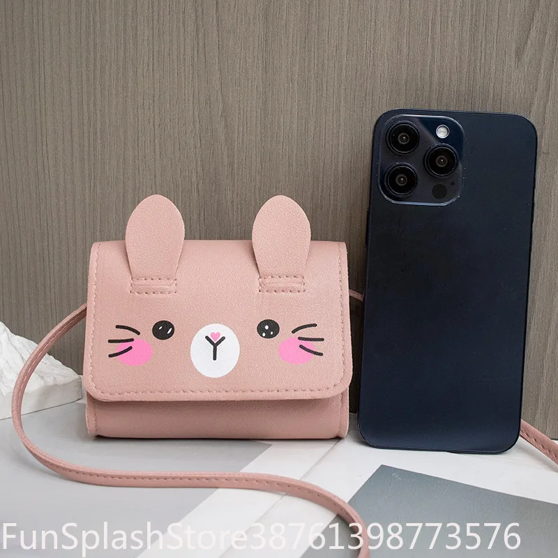 Cute Princess Kids Mini PU Leather Handbag Baby Girls Small Crossbody Shoulder Bag Children Coin Purse Wallet