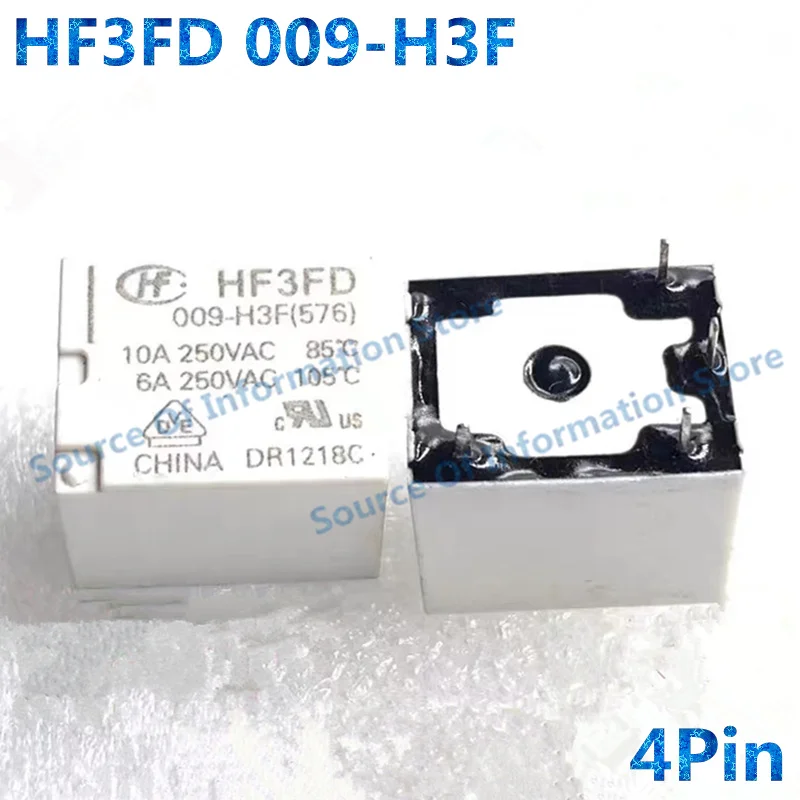 10PCS HF3FD 009-H3F 9VDC 4Pin Relay