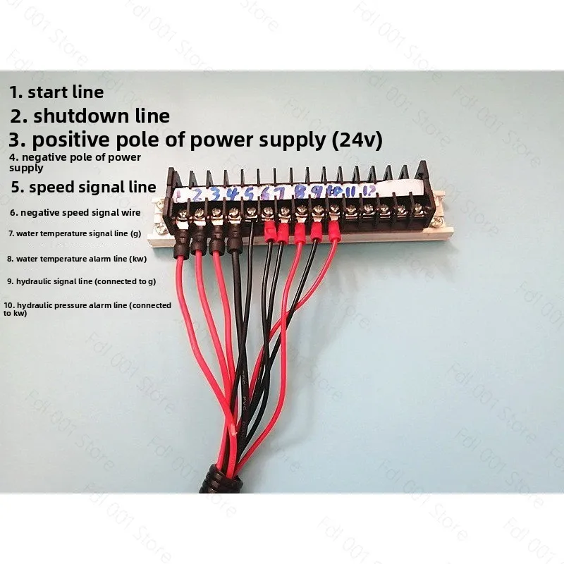 Engine Control Panel Gauge for Marine Outboard Inboard Generator 4000RPM