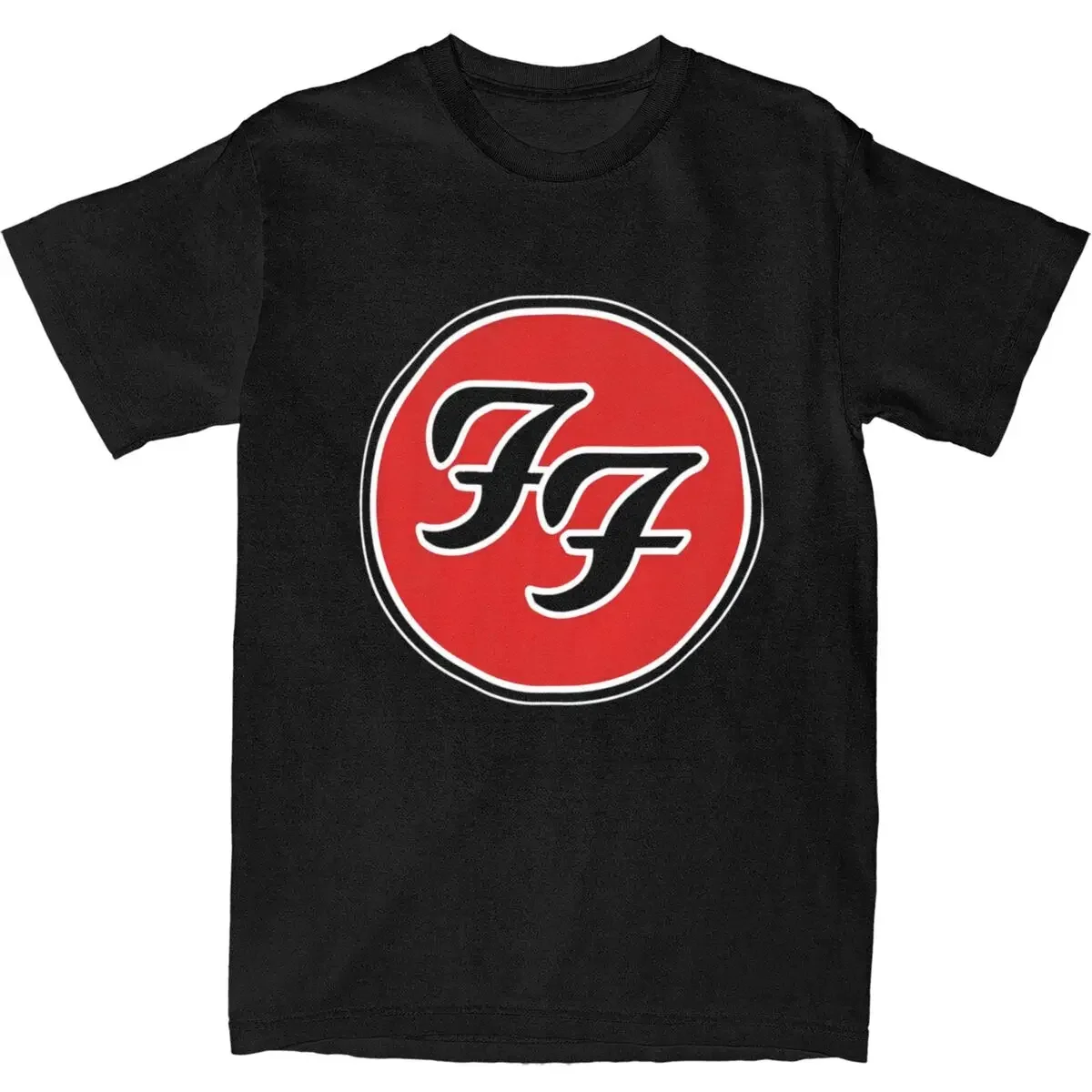 F-Foos F-Fighters Music Concert T Shirt Adult Vintage 100% Cotton T Shirts Summer O Neck Hipster Tees Print Oversized Clothing