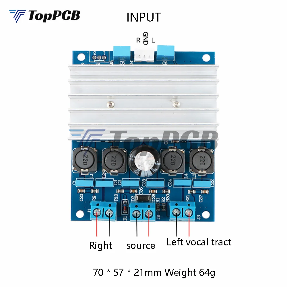 TDA7492 high powe Digital Amplifier Board 50W * 2/100W can Parallel Bridge