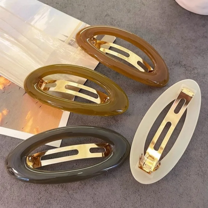 Koreaanse grote haarclips met veermechanisme voor dames, metalen haarspeldjes voor paardenstaarten, modieuze haaraccessoires voor meisjes._voghion.com
