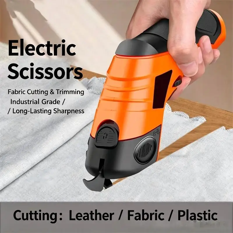 3.6V Electric Scissors Tungsten Blade Cordless Fabric Cutting Tool for Tailor Leather Craft Sewing Home DIY Projects