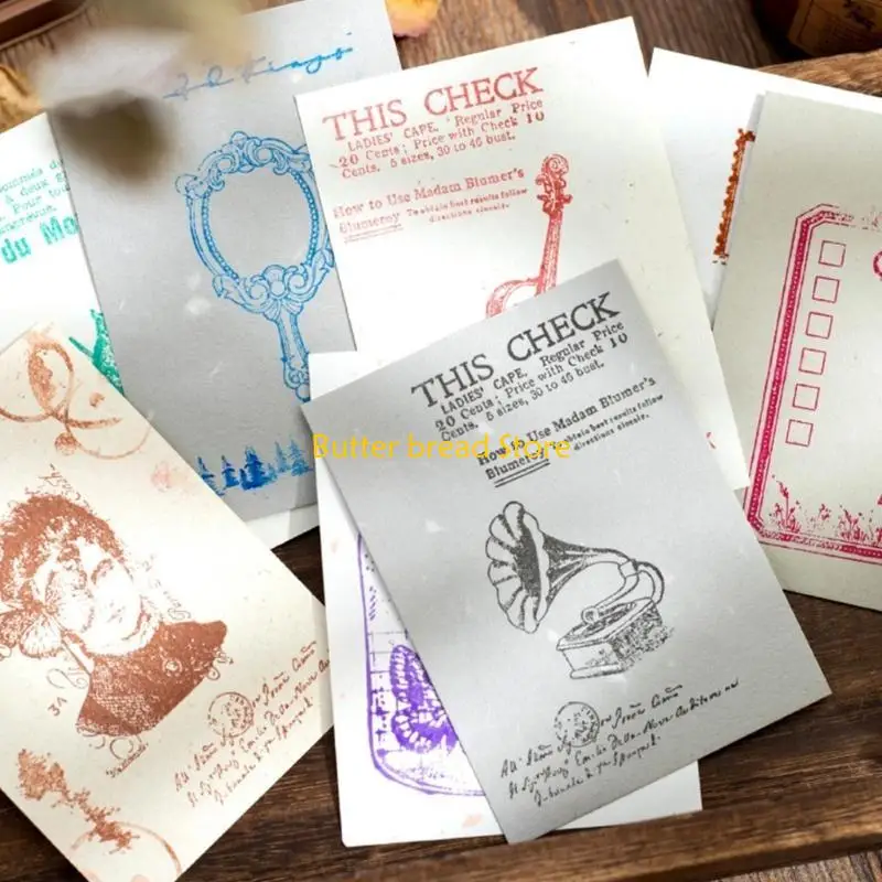 W89C Schnelltrocknung Handkissen Retro Pad Medieval Series Paper Inkpads