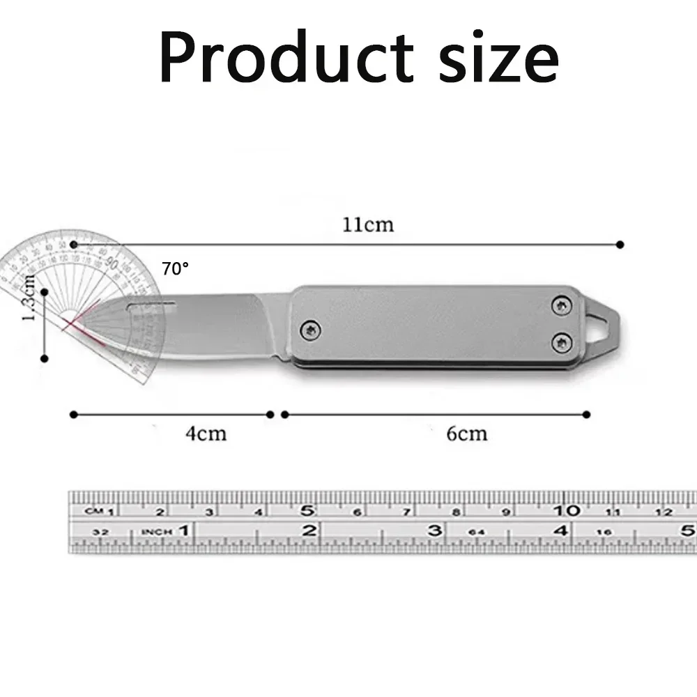 Mini Refined All Steel Integrated Folding Knife for Outdoor Camping EDC Unboxing Portable Pocket Sharp Blade Hand Polished Blade