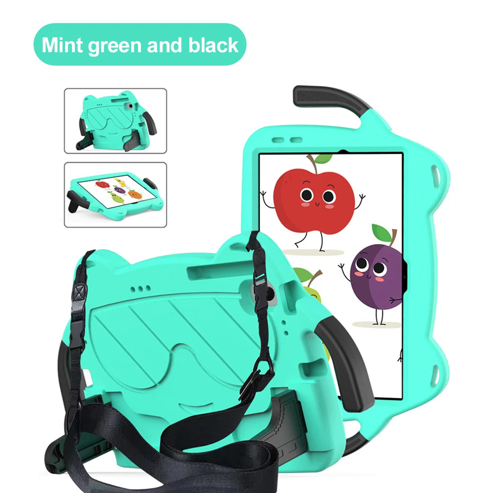 EVA Kids Safe Case For Samsung Tab A11+ A9 + S6 10.5 Tab A8 A7 A A7 Lite A 8 Tab A11 A9 X110N Handle Stand Tablet Cover Case