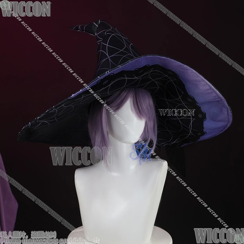 Anime Game Nu: Carnaval Cosplay Kuya Kostuum Sexy Goochelaar Uniform Wit Magisch Gewaad Grote Hoed Broek Lange Pruiken Halloween Party Cos