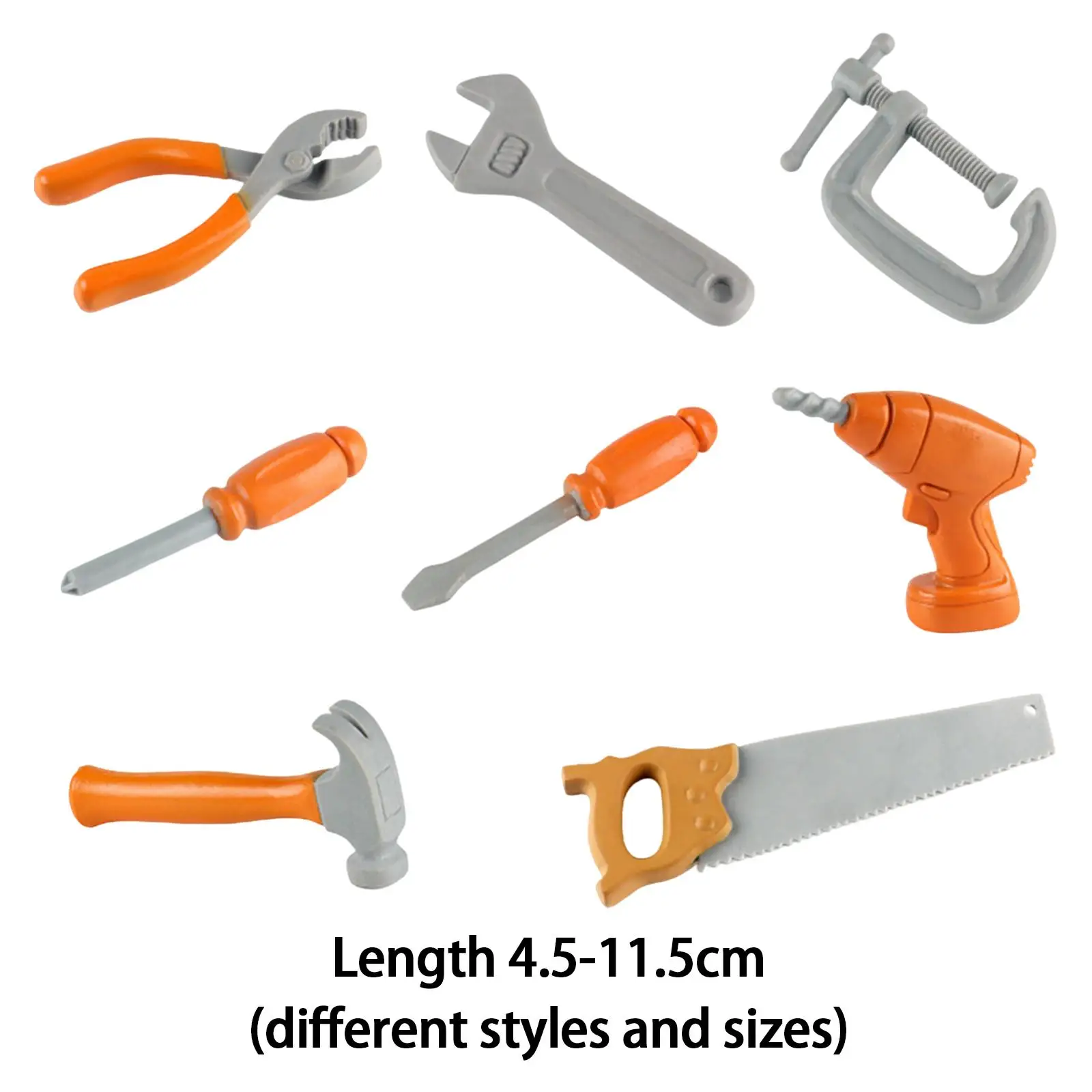 Herramientas de juguete para taller, herramientas de reparación Montessori, suministros para fiestas de construcción, 8 Uds.