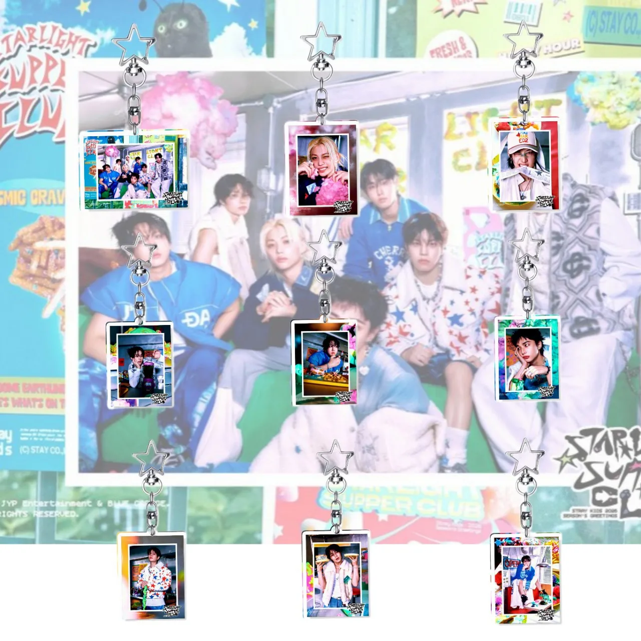 

Новый SKZOO тот же стиль 2026 календарь акриловый брелок для ключей сумка декоративный кулон милый периферийный кулон сумка брелок