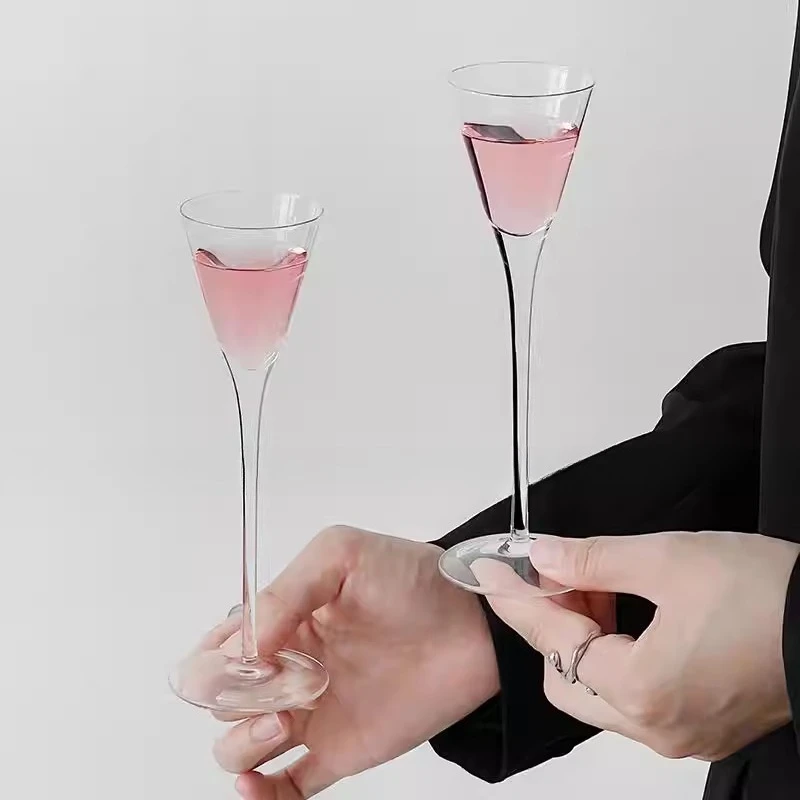 

Champagne Cup Modern Simplicity Classical Tall Glass High-appearancelevel Transparent Red Wine Cup Household Sweet Wine Glass