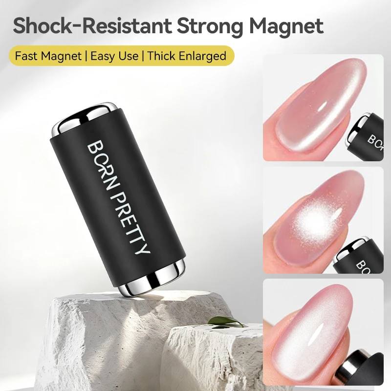 BORN PRETTY Shock Resistant Strong Cat Magnet Eye Stick Double-Head  Magnet Pen Set French Tip Effect Nail Art DIY Home Salon