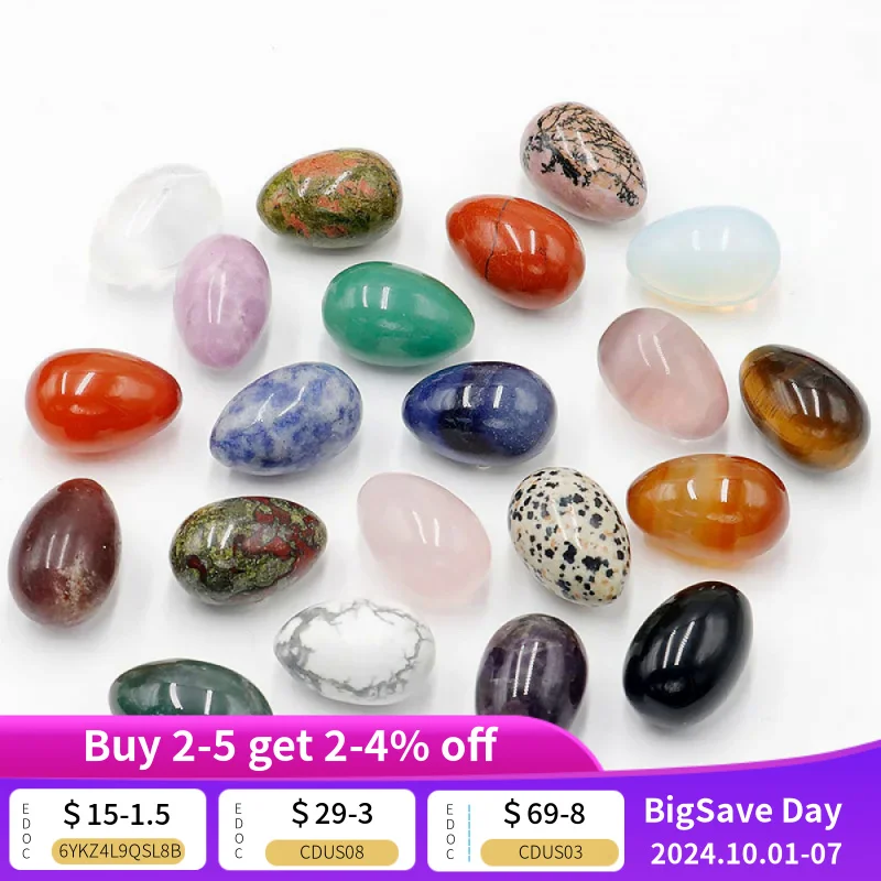 20-30mm Agate Crystal Ball Room Decoration Bulk Wholesale Yoga Therapy Natural Amethyst Colored Semi-precious Stone Easter Egg