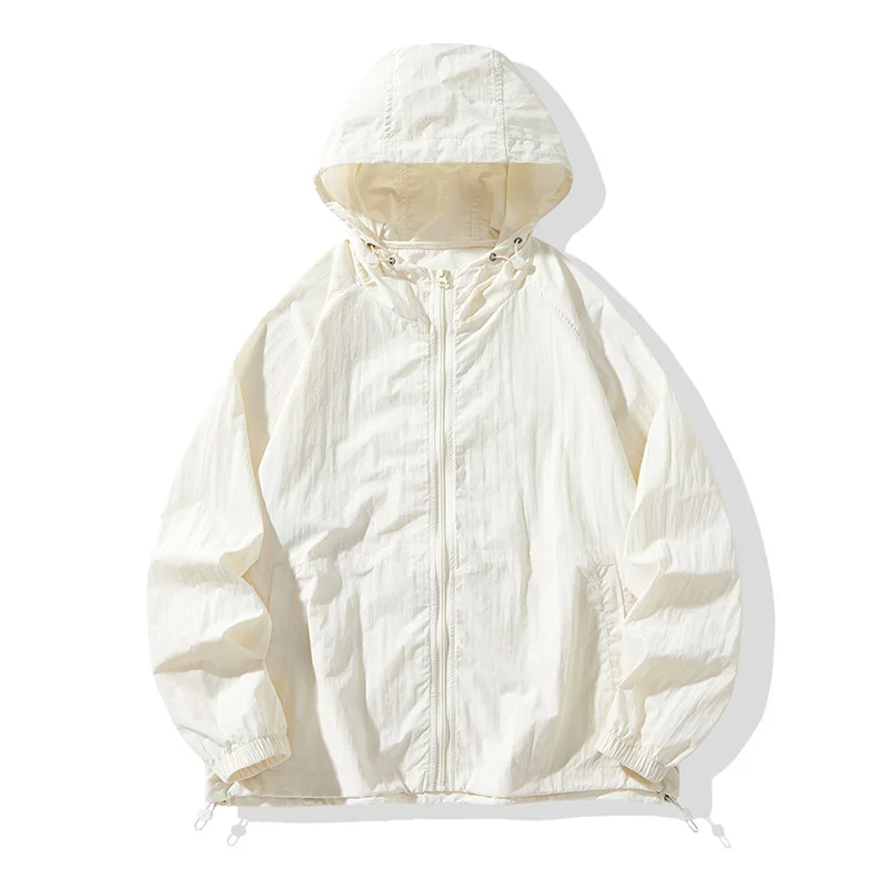 Outdoor Lightweight and Breathable Sun Protection Sports Jacket, Men's and Women's Summer Thin Cut UV Resistant Sports Shorts