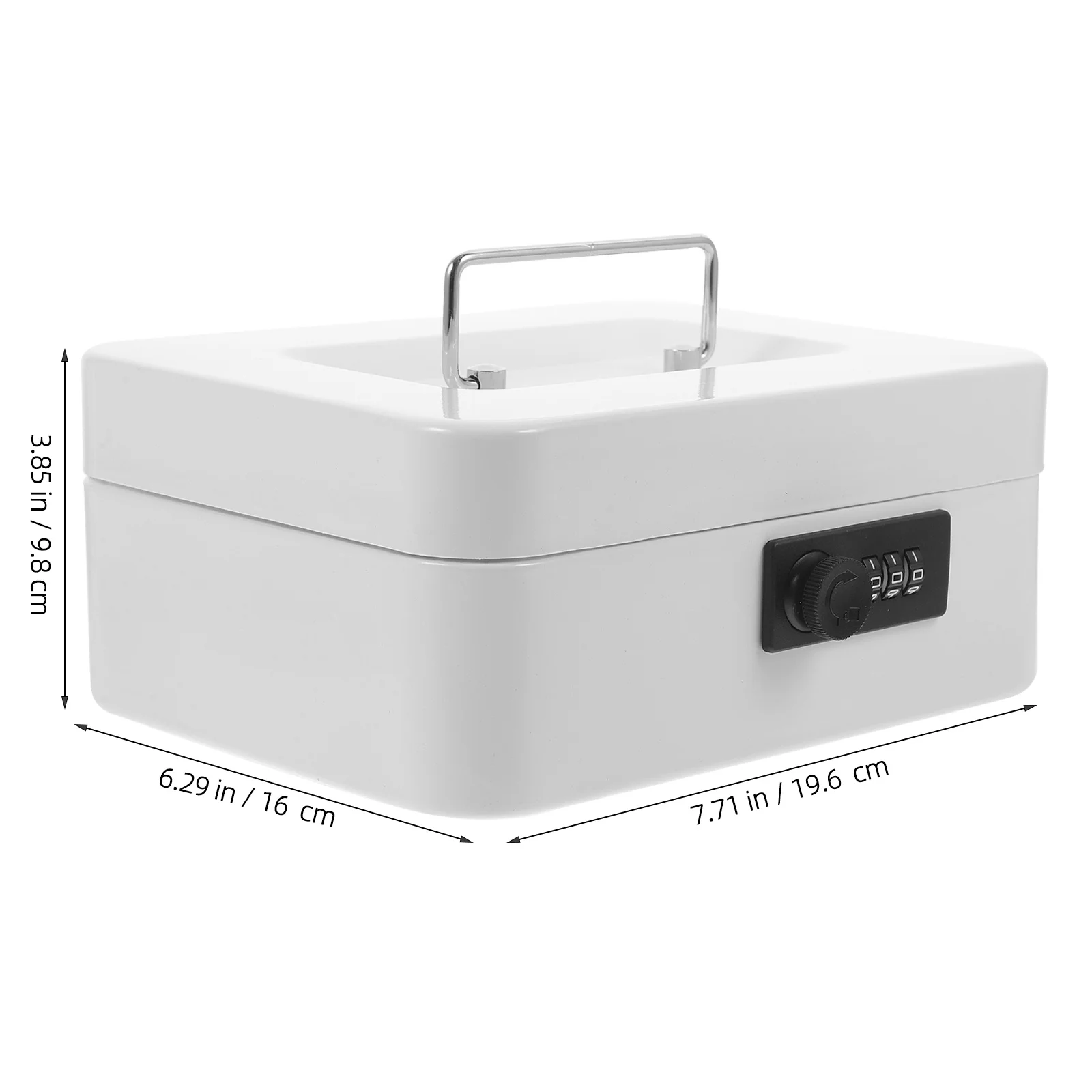 Lockable Cash Box Metal Storage Container For Home Kids Money Organizer Small Safe Box With Key Lock Locking Cashbox For