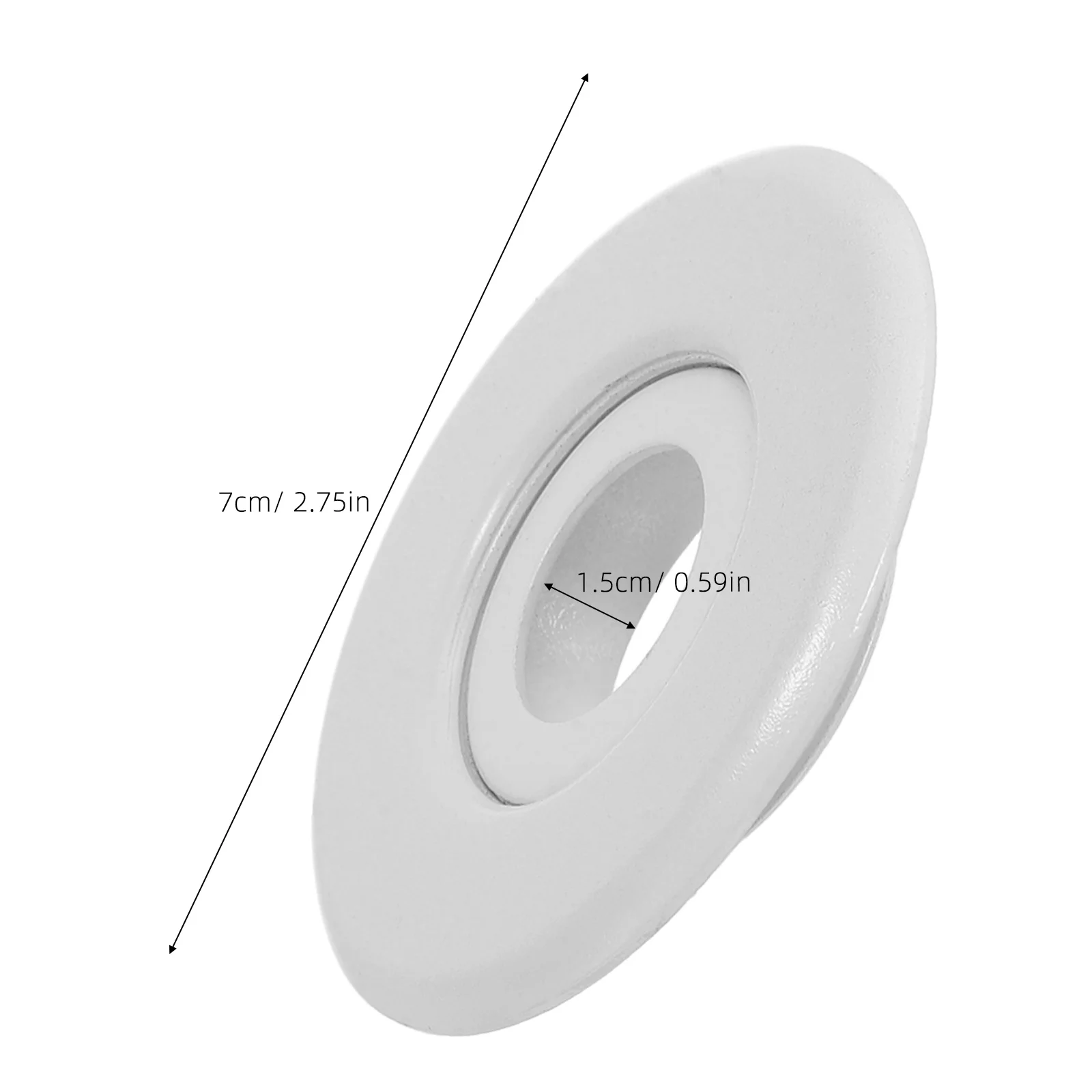 2pcs Fire Escutcheon Cap Plastic Recessed Plate Decorative Cover For Ceiling Home Office Commercial Use Sprinkler Head Cover