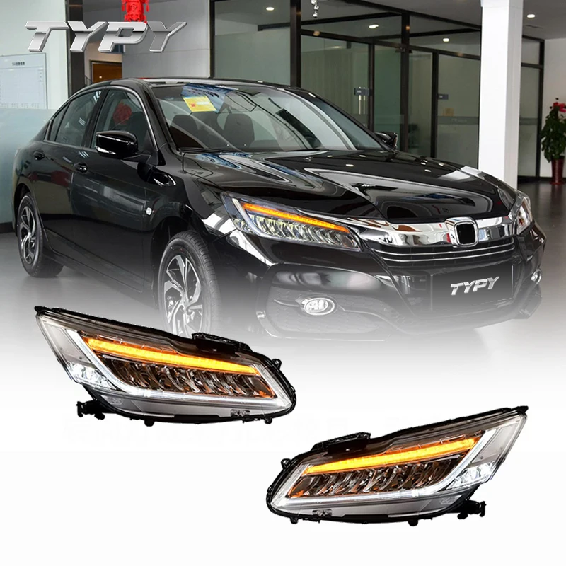 

Car Headlamp Modified LED Head Lamp Head Light LED Daytime Running Lights For Honda 9.5th Accord 2016-2017