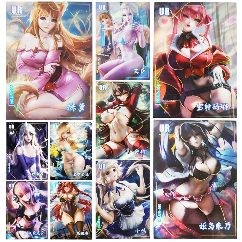 

Goddess Story Hyuga Hinata UR card Anime characters Bronzing collection Children's toys Game cards Christmas Birthday gifts