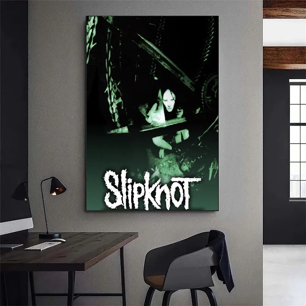 S-Slipknot-Band Poster Gallery Prints Self Adhesive Home Decor Decoration Wall Decals Living Room Sticker