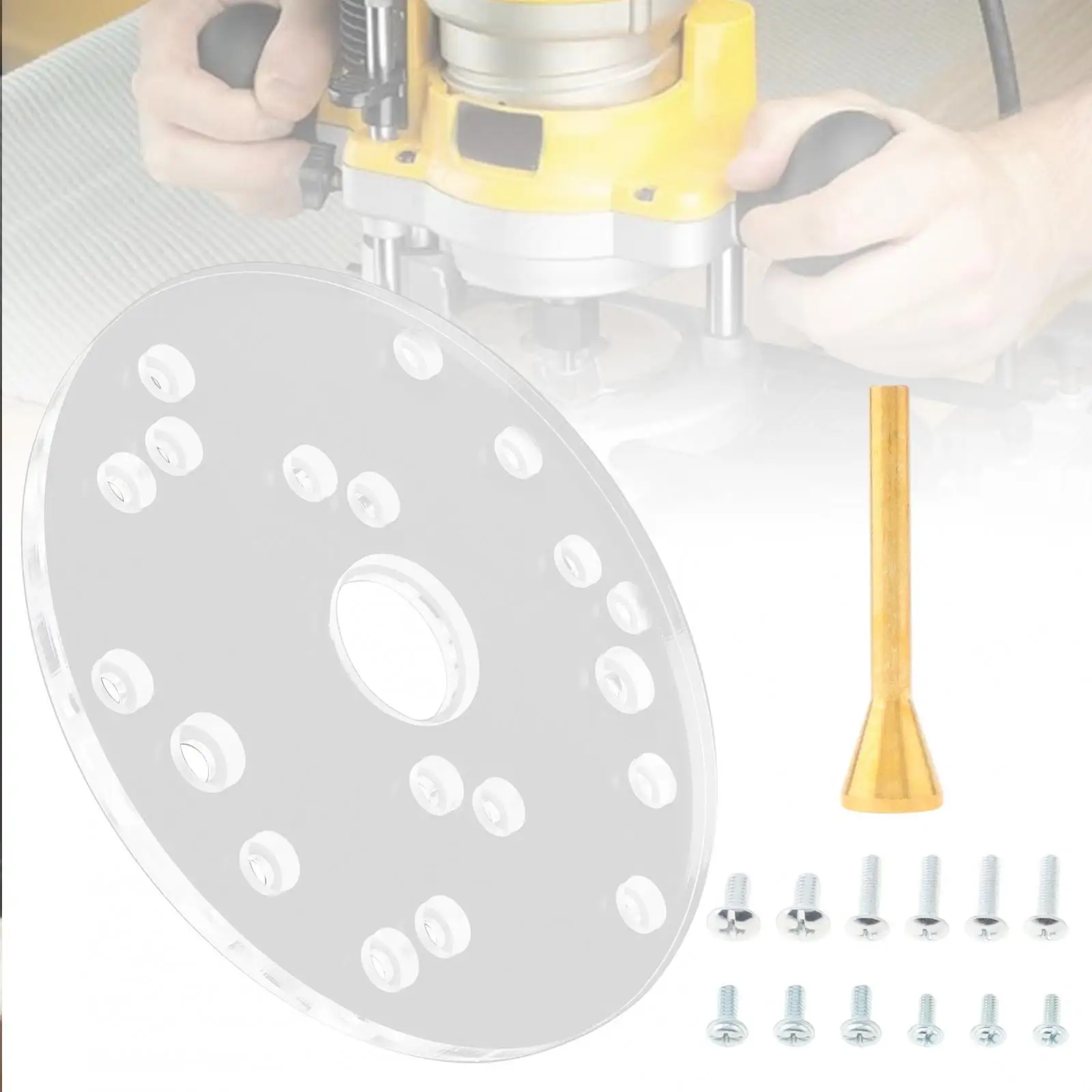 Electric Router Base Acrylic Woodworking Auxiliary Tools, Universal Base For Electric Wood Milling Acrylic Woodworking Tools