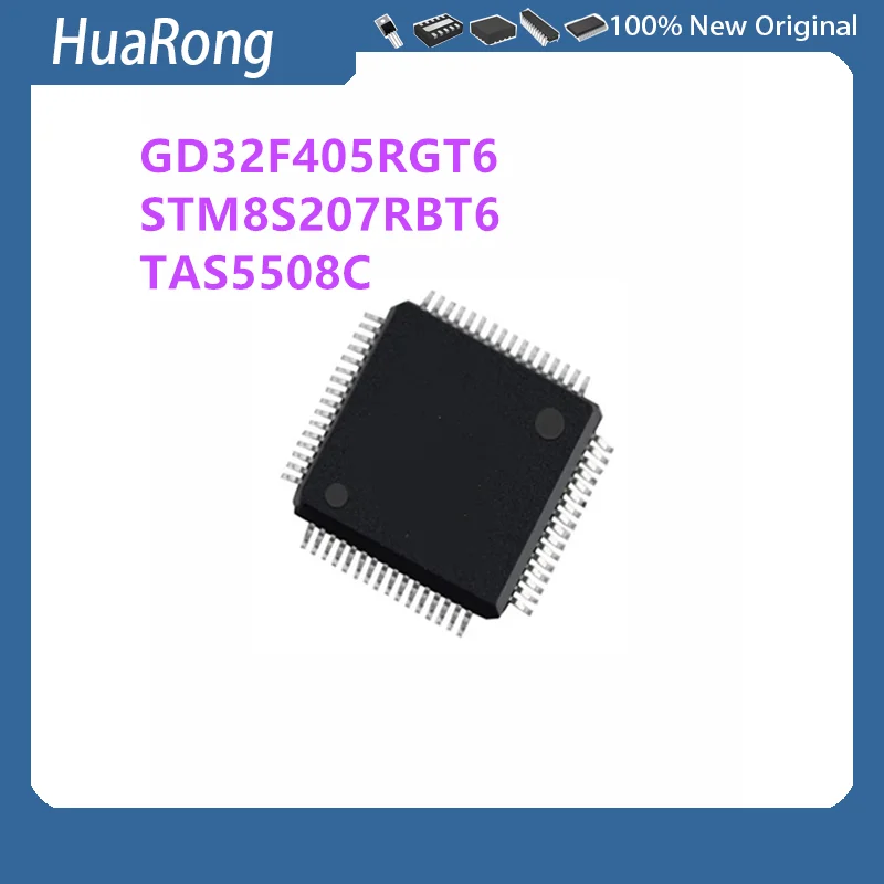 10Pcs/Lot GD32F405RGT6 GD32F405 STM8S207RBT6 STM8S207 TAS5508C TAS5508 QFP64