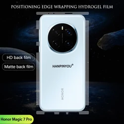 For Honor Magic 8 7 6 Pro RSR Positioning Wrap Edge Soft UltraThin Scratch Repair Matte Back Hydrogel Film Full Cover Protector