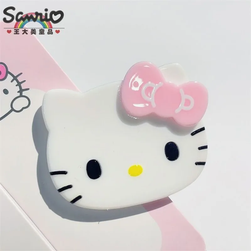 Sanrio kawaii prawdziwa Hello Kitty Kuromi Cinnamoroll spinka do włosów słodka boczny zacisk dziewczynka cartoon cartoon prążki grzywka spinka