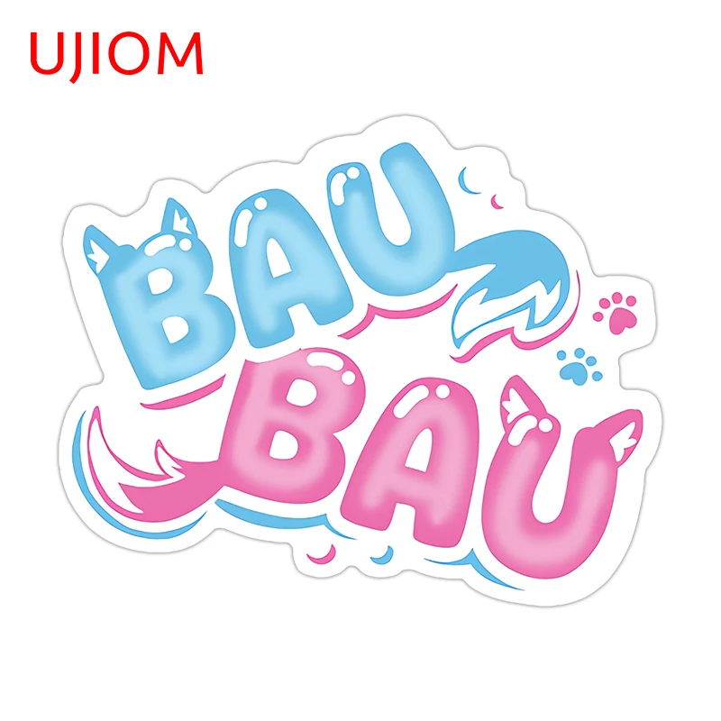 UJIOM Fuwamoco BAU BAU Wall Sticker Hololive Lovely Cartoon Smart Home Decal Occlusion Scratch PVC Room Decor Poster
