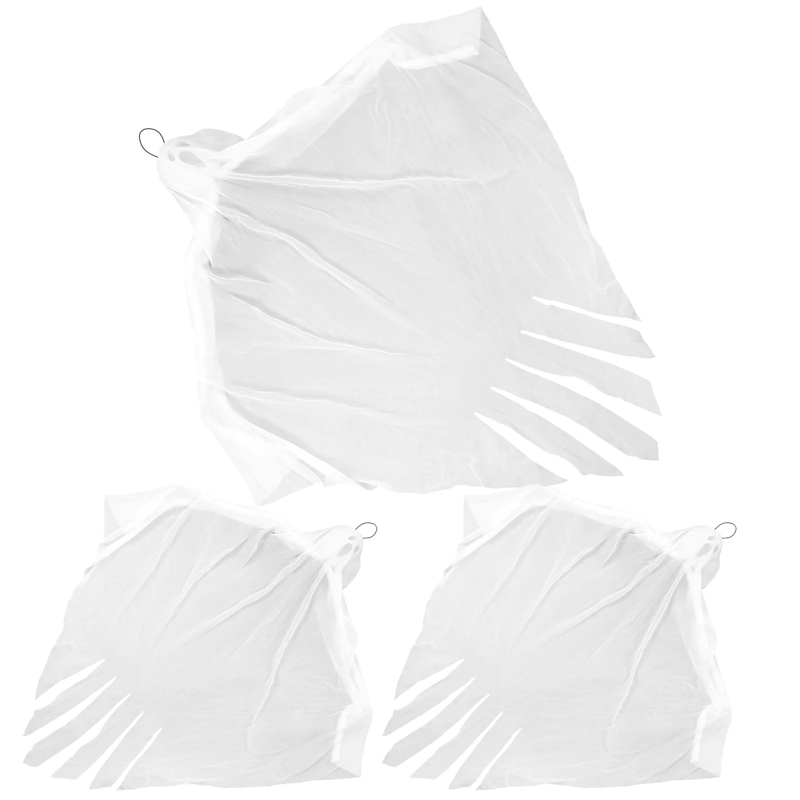 

3 Pcs Ghost Hanging Light Glowing Decoration Shine Halloween Decorations Knitted Fabric Ornament with Lighted