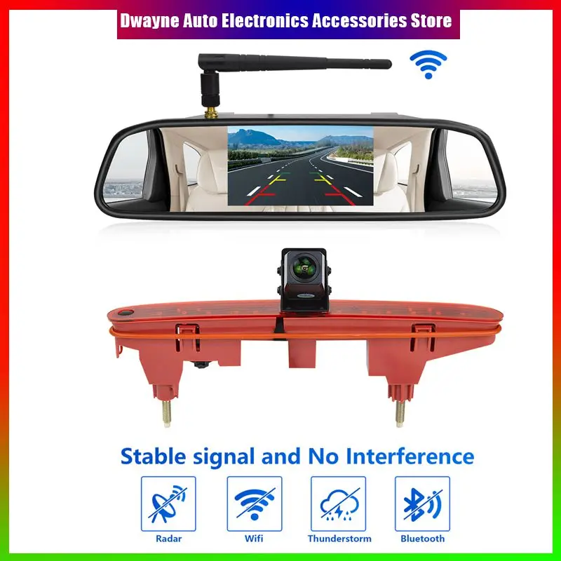 

Задний стоп-сигнал, беспроводная камера заднего вида, комплект монитора для Citroen Berlingo Peugeot Partner Vauxhall/Opel, комбинированные автомобильные аксессуары