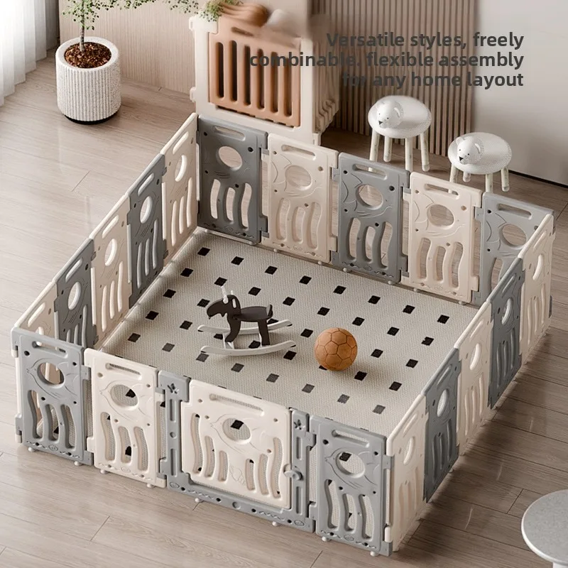 Baby Play Yard Fence Indoor Crawling Safe Barrier Double Suction Cups Home Children's Game Fence Playpen Baby Guardrail